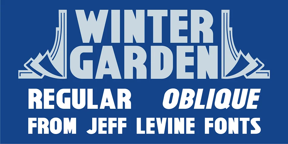 WINTER GARDEN JNL by Jeff Levine Fonts — Display Font