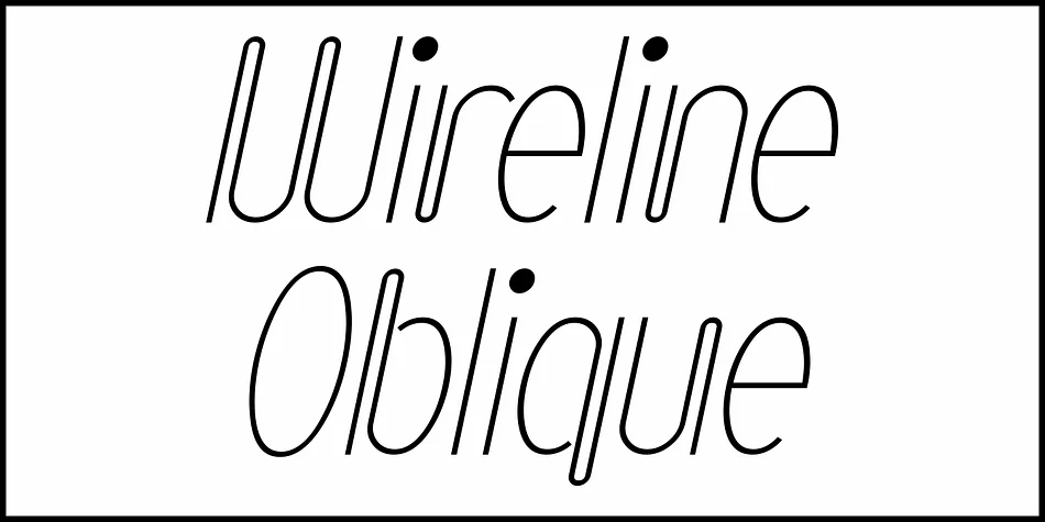 Wireline JNL by Jeff Levine Fonts — Display Font — thumbnail 4