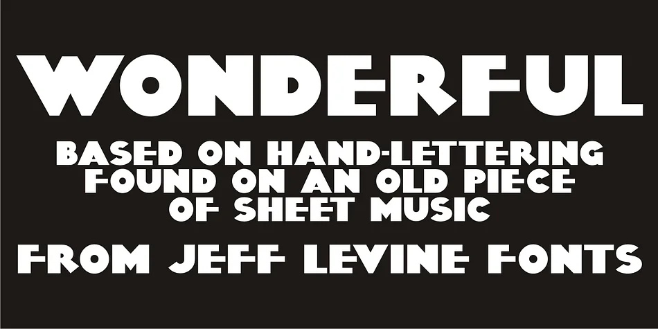 WONDERFUL JNL by Jeff Levine Fonts — Display Font
