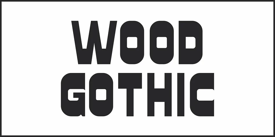 WOOD GOTHIC JNL by Jeff Levine Fonts — Display Font — thumbnail 2