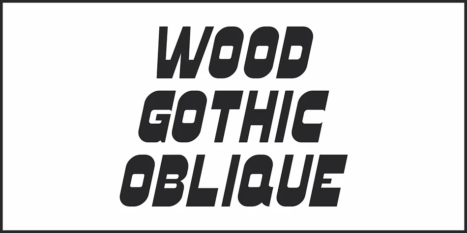 WOOD GOTHIC JNL by Jeff Levine Fonts — Display Font — thumbnail 4