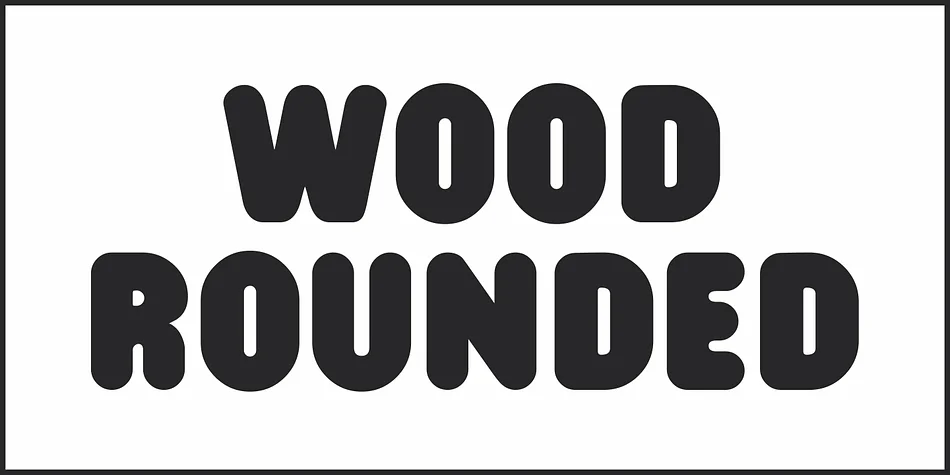 WOOD ROUNDED JNL by Jeff Levine Fonts — Display Font — thumbnail 2