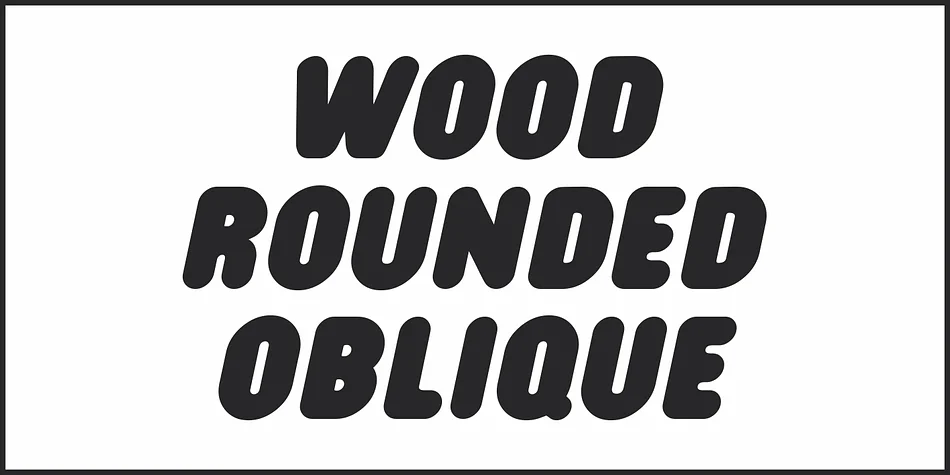 WOOD ROUNDED JNL by Jeff Levine Fonts — Display Font — thumbnail 4
