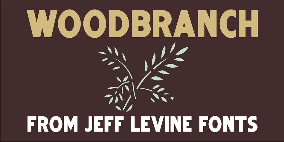 WOODBRANCH by Jeff Levine Fonts — Display Font
