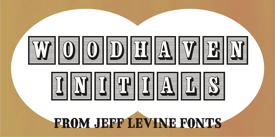 Woodhaven Initials JNL by Jeff Levine Fonts — Dingbats Font