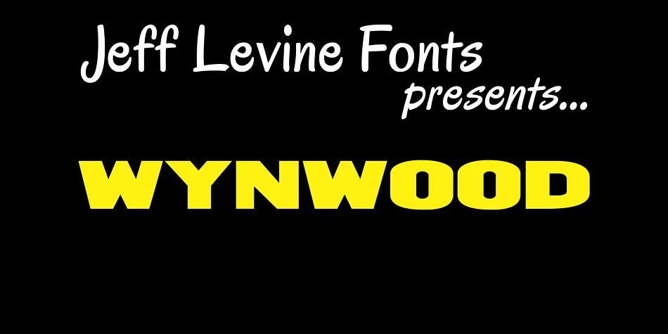 WYNWOOD JNL by Jeff Levine Fonts — Display Font