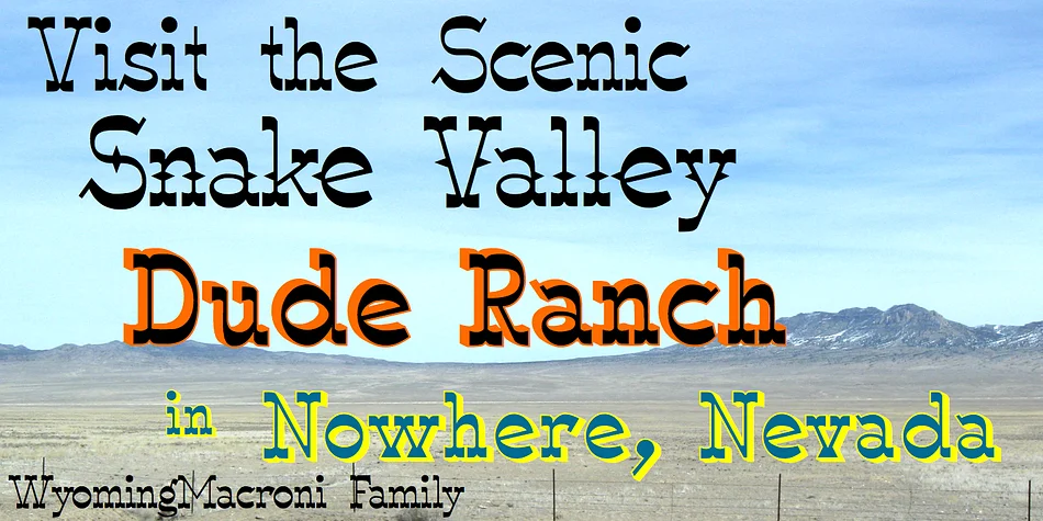 Wyoming Macroni by Ingrimayne Type — Decorative Font