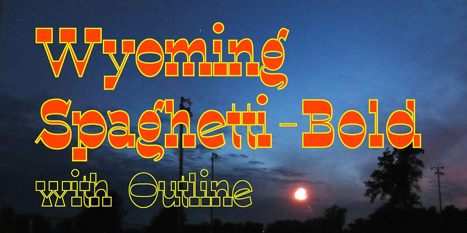 WyomingSpaghetti by Ingrimayne Type — Decorative Font
