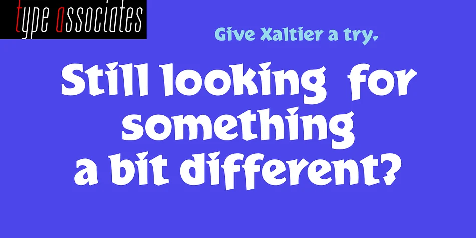 Xaltier by Type Associates — Display Font — thumbnail 2