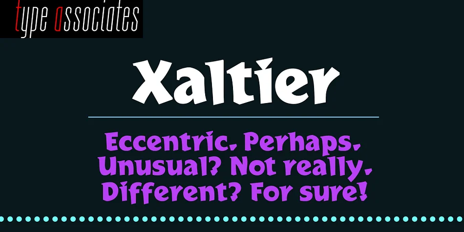 Xaltier by Type Associates — Display Font — thumbnail 5