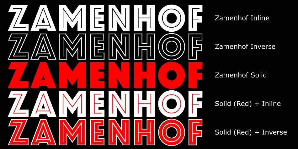 ZAMENHOF by CastleType — Display Font — thumbnail 8