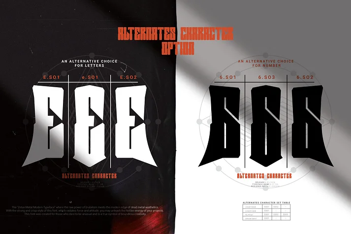 Zetan by Linecreative — Display Font — thumbnail 3