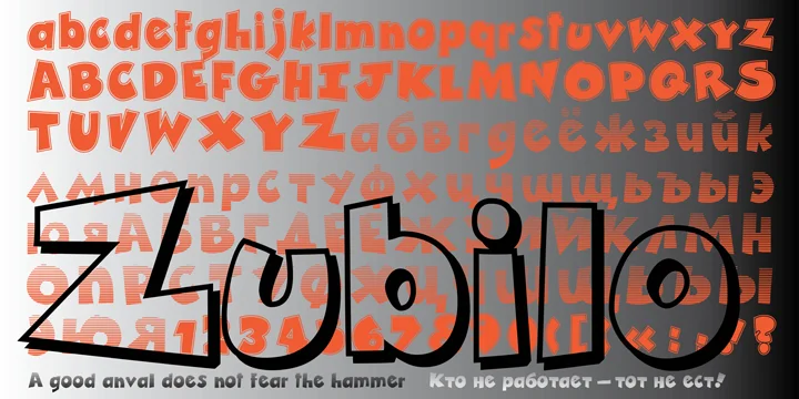 Zubilo by ParaType — Display Font — thumbnail 3