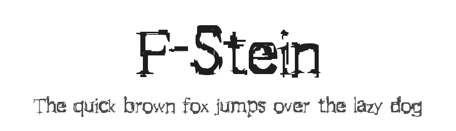 F-Stein by Uzim — Decorative Font
