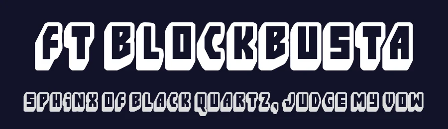 FT Blockbusta by Fenotype — Display Font — thumbnail 2