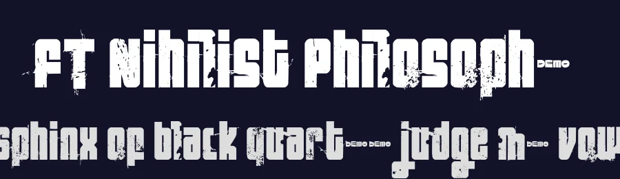 FT Nihilist Philosophy by Fenotype — Decorative Font — thumbnail 2
