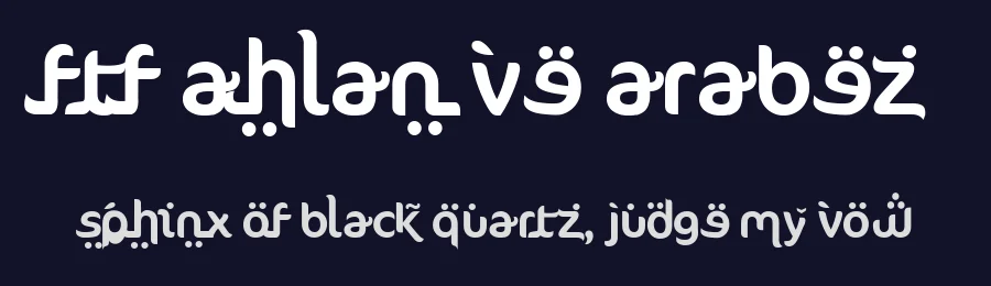 FTF Ahlan Ve Arabez by Fizzetica.id Typefoundry Indonesia — Decorative Font — thumbnail 2