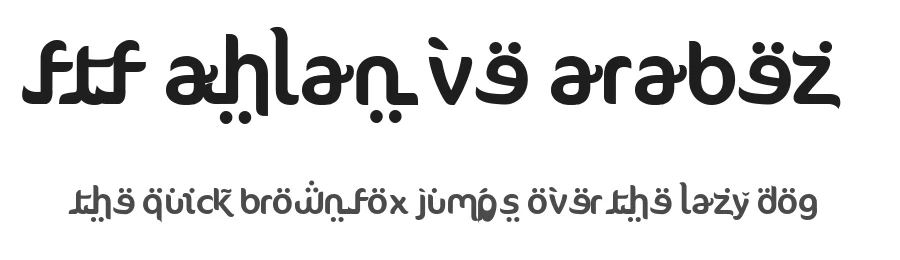 FTF Ahlan Ve Arabez by Fizzetica.id Typefoundry Indonesia — Decorative Font
