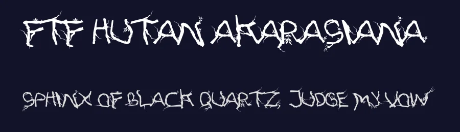 FTF Hutan Akarasiana by Fizzetica.id Typefoundry Indonesia — Decorative Font — thumbnail 2