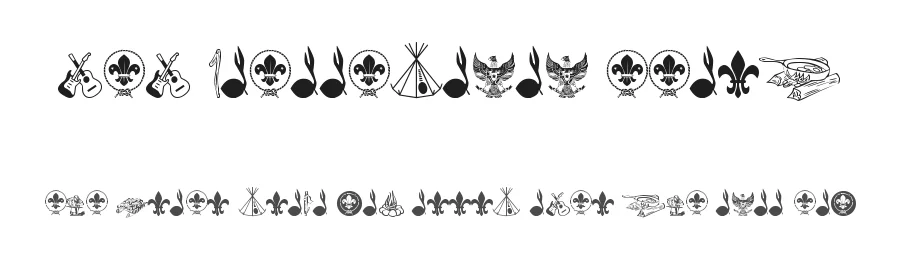FTF Indonesiana Scout by Fizzetica.id Typefoundry Indonesia — Dingbats Font