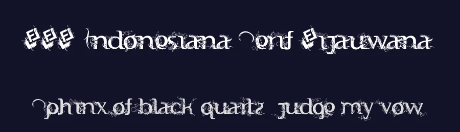 FTF Indonesiana Serif Hijauwana by Fizzetica.id Typefoundry Indonesia — Decorative Font — thumbnail 2
