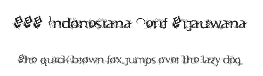 FTF Indonesiana Serif Hijauwana by Fizzetica.id Typefoundry Indonesia — Decorative Font
