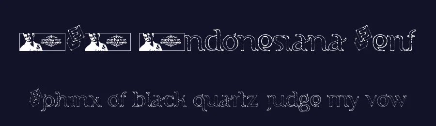 FTF Indonesiana Serif by Fizzetica.id Typefoundry Indonesia — Decorative Font — thumbnail 2