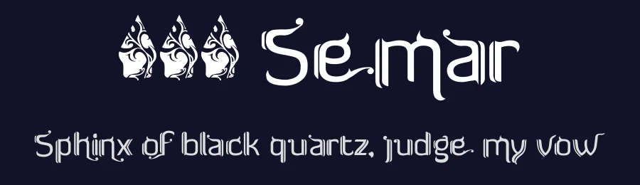 FTF Semar by Fizzetica.id Typefoundry Indonesia — Decorative Font — thumbnail 2