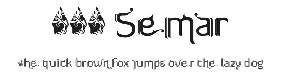 FTF Semar by Fizzetica.id Typefoundry Indonesia — Decorative Font