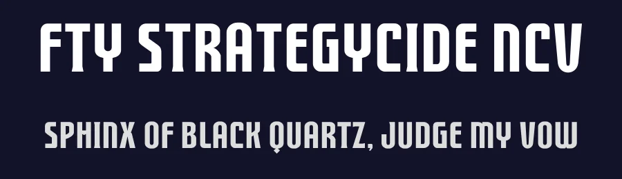 FTY Strategycide NCV by Fontry — Sans Serif Font — thumbnail 2