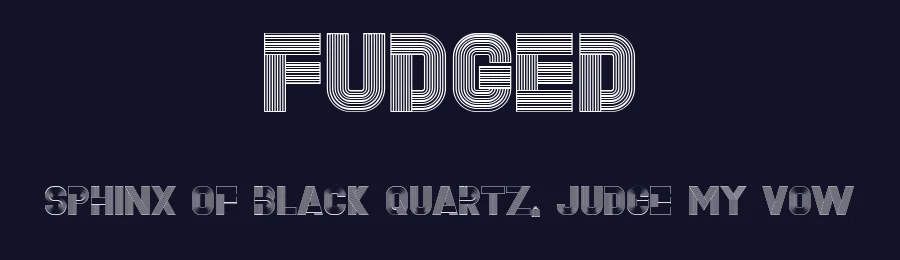 Fudged by Vladimir Nikolic — Decorative Font — thumbnail 2