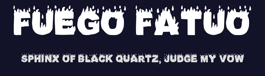 Fuego Fatuo by Woodcutter — Decorative Font — thumbnail 2