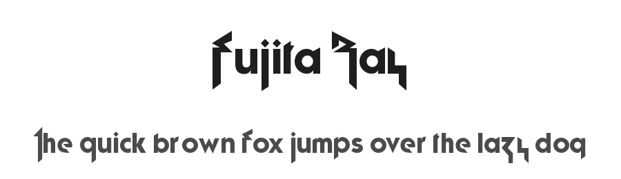Fujita Ray by Sharkshock — Decorative Font