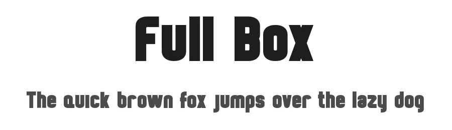 Full Box