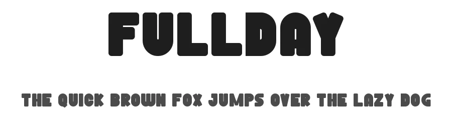 Fullday by RaisProject — Decorative Font