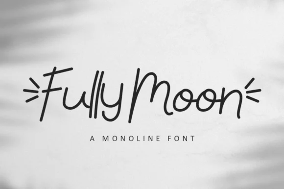 Fully Moon Font by illushvara — Script Handwritten Font