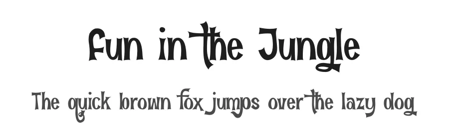Fun in the Jungle by Dirt2.com - SickCapital — Decorative Font