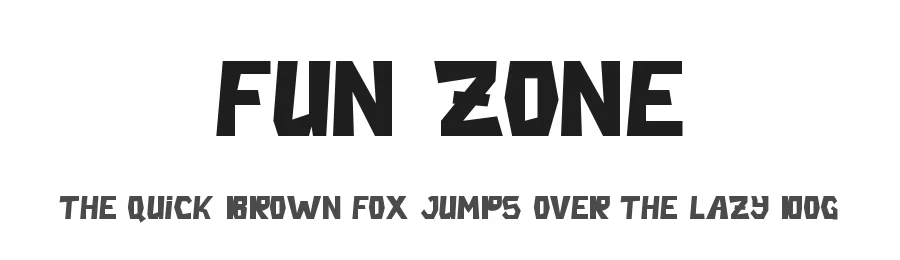 Fun Zone by Alif Ryan Zulfikar — Decorative Font