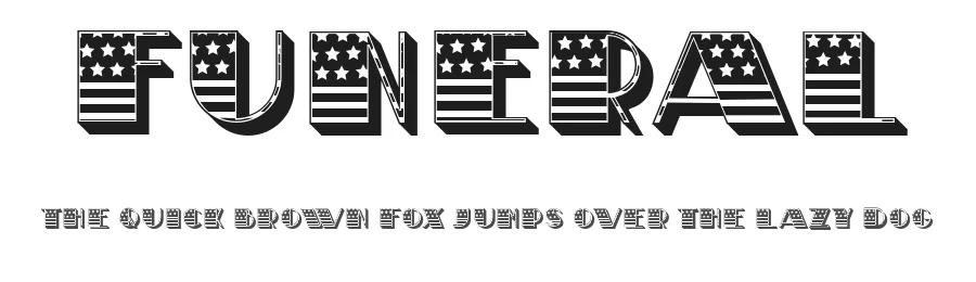 Funeral by Vladimir Nikolic — Decorative Font