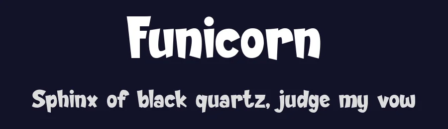 Funicorn by Pinisiart — Decorative Font — thumbnail 2