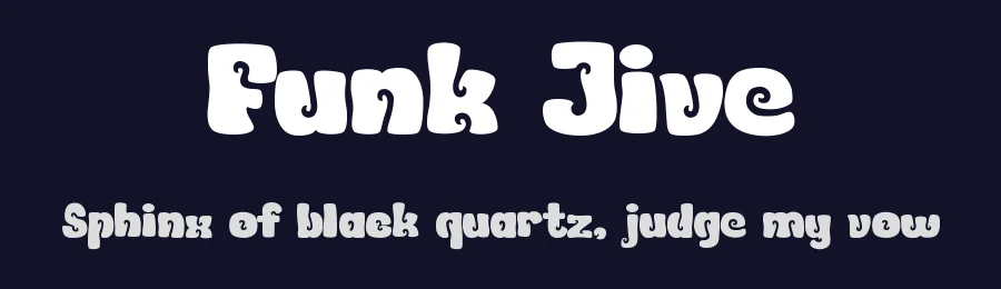 Funk Jive by Pinisiart — Decorative Font — thumbnail 2