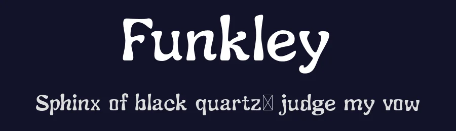 Funkley by Craft Supply Co. — Decorative Font — thumbnail 2