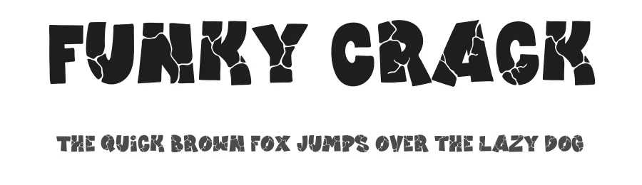 Funky Crack by PutraCetol Studio — Decorative Font
