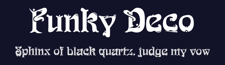 Funky Deco by Buddha Graphix — Decorative Font — thumbnail 2