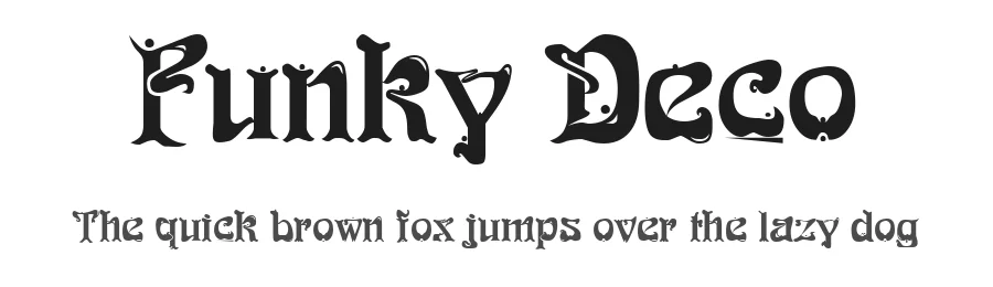 Funky Deco by Buddha Graphix — Decorative Font