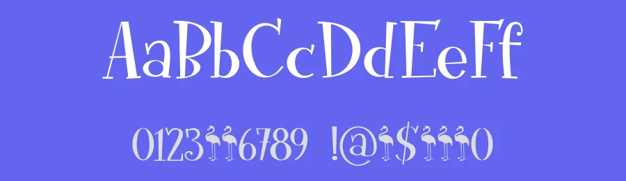 Funky Flamingo by Hanoded — Decorative Font — thumbnail 3