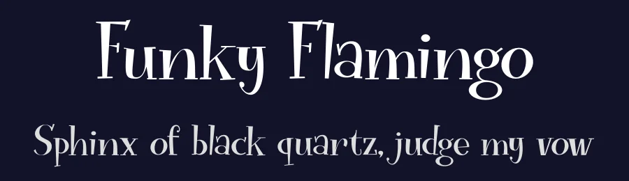Funky Flamingo by Hanoded — Decorative Font — thumbnail 2