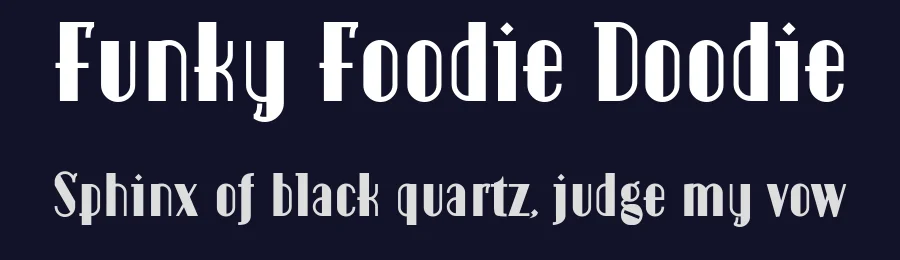 Funky Foodie Doodie by Tup Wanders — Decorative Font — thumbnail 2