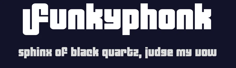 Funkyphonk by Damien Gosset — Decorative Font — thumbnail 2