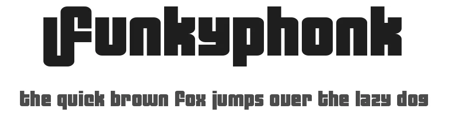 Funkyphonk by Damien Gosset — Decorative Font